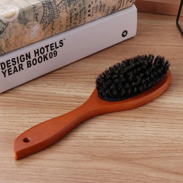 hair brushes natural boar bristle hairbrush anti-static scalp paddle brush massage comb beech wooden handle styling tool, Silver
hair brushes natural boar bristle hairbrush anti-static scalp paddle brush massage comb beech wooden handle styling tool, Silver