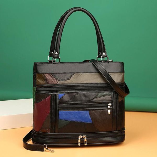 evening bags 2021 ladies retro handbag soft leather pu stitching shoulder bag mother large capacity
evening bags 2021 ladies retro handbag soft leather pu stitching shoulder bag mother large capacity