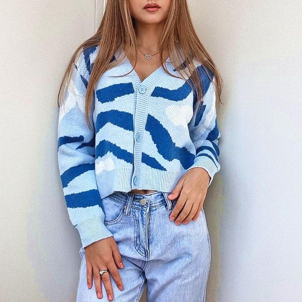 women's knits & tees colorfaith 2021 autumn winter sweaters fashionable elegant cardigans vintage zebra knitwears short swc1363jx, White
women's knits & tees colorfaith 2021 autumn winter sweaters fashionable elegant cardigans vintage zebra knitwears short swc1363jx, White