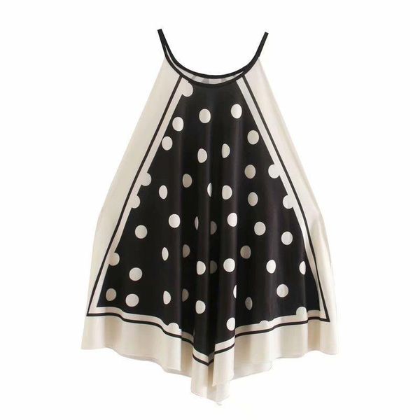 women tanks vintage polka dot print halter chic camis tank ladies summer hang on neck knitted vest ls6496, White
women tanks vintage polka dot print halter chic camis tank ladies summer hang on neck knitted vest ls6496, White