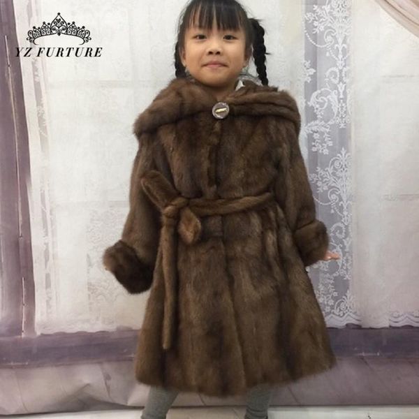 women's fur & faux winter real mink coats kids with hooded and belt girl baby warm outerwear skirt design mkw-352, Black
women's fur & faux winter real mink coats kids with hooded and belt girl baby warm outerwear skirt design mkw-352, Black