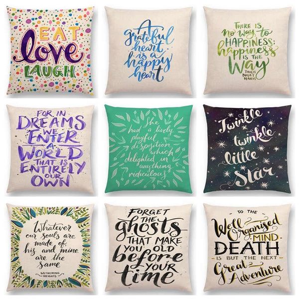 cushion/decorative pillow rainbow decorative letters flower leaves short sentences proverb meaningful words cushion home decor sofa throw
cushion/decorative pillow rainbow decorative letters flower leaves short sentences proverb meaningful words cushion home decor sofa throw