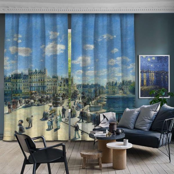 cipcici auguste renoir pont neuf 2 pieces panel curtain kids living room decorative child white elite woman masterpiece & drapes
cipcici auguste renoir pont neuf 2 pieces panel curtain kids living room decorative child white elite woman masterpiece & drapes