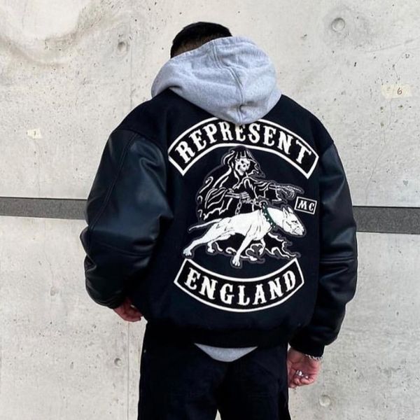 fashion yang men representative black five limited evil dog embroidery stitched leather sleeve coat high street tide brand baseball jacket w, Black;brown
fashion yang men representative black five limited evil dog embroidery stitched leather sleeve coat high street tide brand baseball jacket w, Black;brown