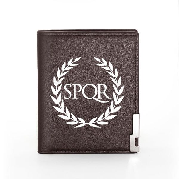 retro classic the senate and people of rome leather men wallet holder short purse wallets, Red;black
retro classic the senate and people of rome leather men wallet holder short purse wallets, Red;black