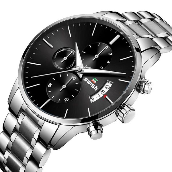 wristwatches swish men watches sport quartz watch chronograph waterproof wrist man stainless steel date clock male, Slivery;brown
wristwatches swish men watches sport quartz watch chronograph waterproof wrist man stainless steel date clock male, Slivery;brown