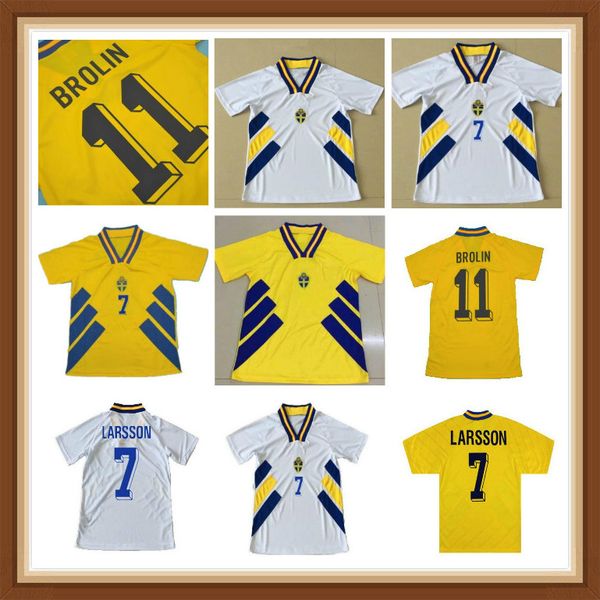 retro 1994 sweden soccer jersey 94 dahlin brolin ingesson classic vintage football shirts calcio ibrahimovic 10 berg svensson 20, Black;yellow
retro 1994 sweden soccer jersey 94 dahlin brolin ingesson classic vintage football shirts calcio ibrahimovic 10 berg svensson 20, Black;yellow