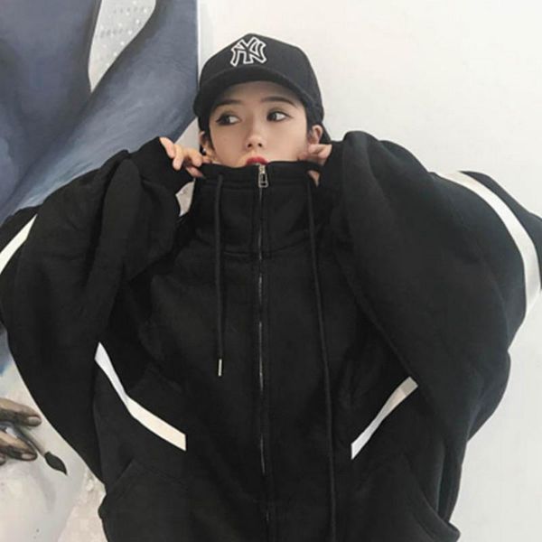 women's jackets autumn winter korean loose student harajuku bat long sleeve jacket casual zipper high street hip hop hoodie oversized c, Black;brown
women's jackets autumn winter korean loose student harajuku bat long sleeve jacket casual zipper high street hip hop hoodie oversized c, Black;brown