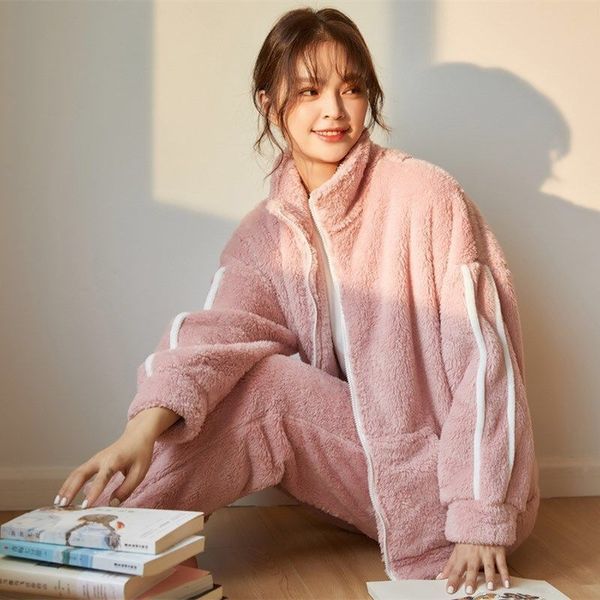 pajamas winter coral fleece women sleepwear plus size flannel pyjamas thick warm homewear 2piece /set long sleeve home suit, Black;red
pajamas winter coral fleece women sleepwear plus size flannel pyjamas thick warm homewear 2piece /set long sleeve home suit, Black;red
