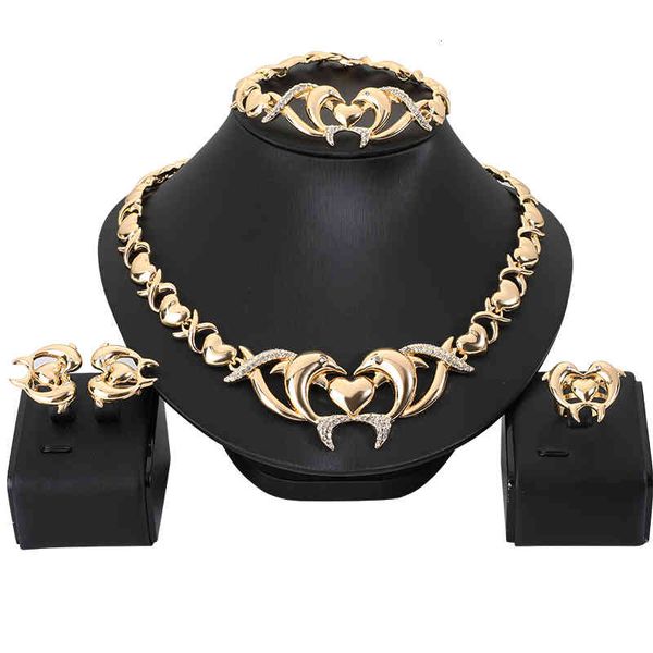 jewelry sets nigerian wedding set bridal dubai gold color s african beads dolphin necklace bracelet, Black
jewelry sets nigerian wedding set bridal dubai gold color s african beads dolphin necklace bracelet, Black