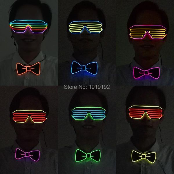 party decoration fashion set flashing led glasses + bow tie glow in dark night club carnival supplies for holiday diy dec
party decoration fashion set flashing led glasses + bow tie glow in dark night club carnival supplies for holiday diy dec