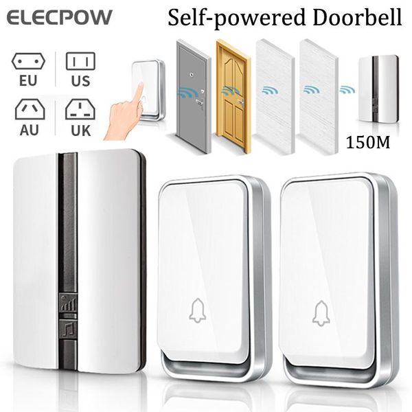 doorbells elecpow self-powered home smart doorbell sets wireless waterproof door bell outdoor welcome house chimes receiver security alarm
doorbells elecpow self-powered home smart doorbell sets wireless waterproof door bell outdoor welcome house chimes receiver security alarm