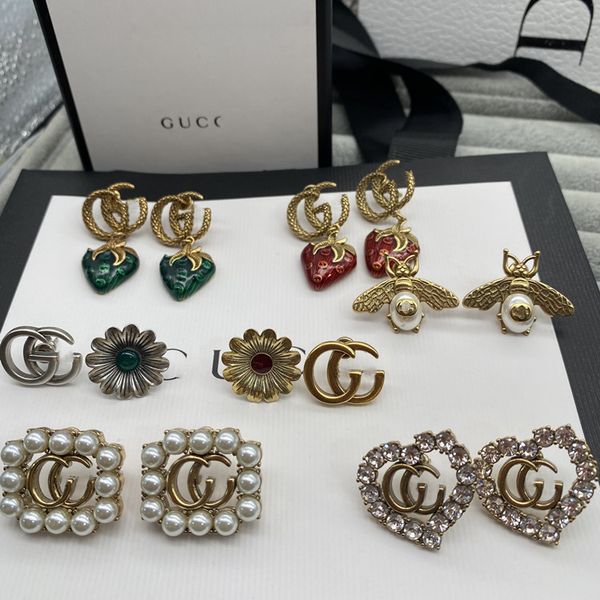designer jewelry g2021 strawberry honey double earrings net red, same easy to wear earrings, Golden
designer jewelry g2021 strawberry honey double earrings net red, same easy to wear earrings, Golden