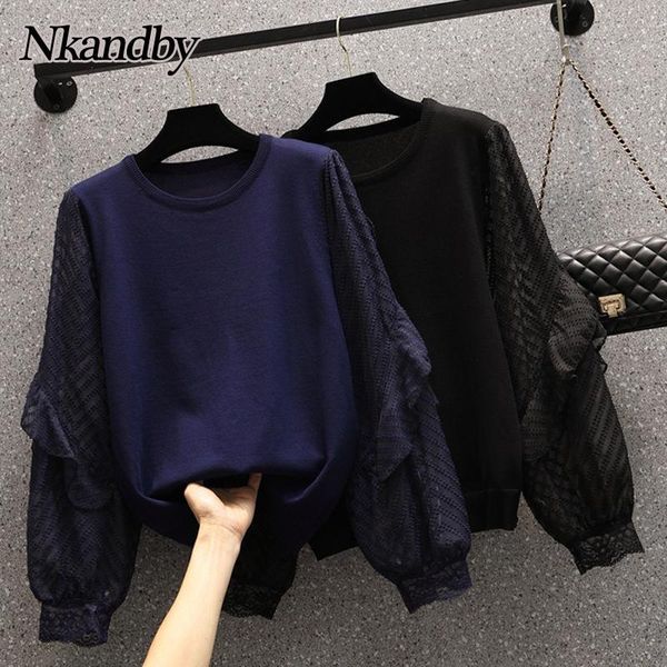 plus size t-shirt nkandby hollow out mesh patchwork knitted sweaters women 2021 autumn fashion ruffles style oversized pullovers jumpers
plus size t-shirt nkandby hollow out mesh patchwork knitted sweaters women 2021 autumn fashion ruffles style oversized pullovers jumpers