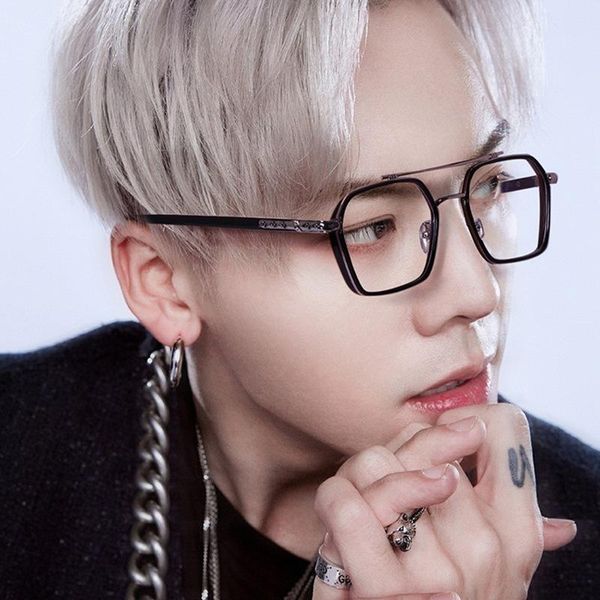 sunglasses fashion charm men double beam ins style anti-blue mirror trends personality eyeglasses, White;black
sunglasses fashion charm men double beam ins style anti-blue mirror trends personality eyeglasses, White;black
