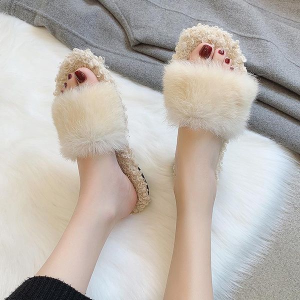 celebrity style women's shoes autumn and winter cross belt flat plush slipper fur lambs wool warm slipp slippers, Black
celebrity style women's shoes autumn and winter cross belt flat plush slipper fur lambs wool warm slipp slippers, Black