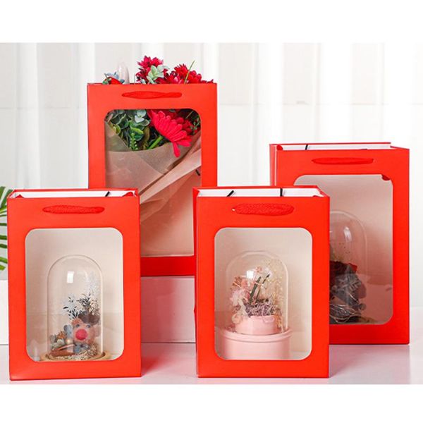 storage bags birthday party gift wedding white cardboard window flower tote bag practical
storage bags birthday party gift wedding white cardboard window flower tote bag practical