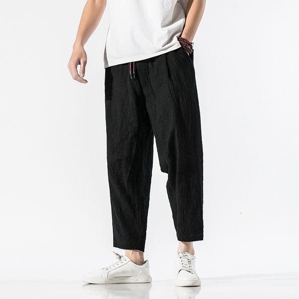 men's pants isurvivor china style cotton and linen nine-point harem elastic jacquard casual solid color comfortable 7gj4, Black
men's pants isurvivor china style cotton and linen nine-point harem elastic jacquard casual solid color comfortable 7gj4, Black