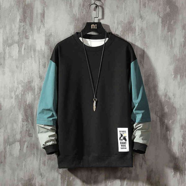 men's hoodies & sweatshirts autumn spring 2021 sweatshirt patchwork loose hip hop punk pullover streetwear casual fashion clothes, Black
men's hoodies & sweatshirts autumn spring 2021 sweatshirt patchwork loose hip hop punk pullover streetwear casual fashion clothes, Black