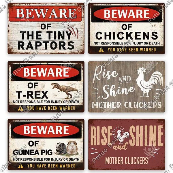 putuo decor funny bird of prey warning vintage chicken guinea pig metal tin signs for courtyard garden farmhouse home decoration
putuo decor funny bird of prey warning vintage chicken guinea pig metal tin signs for courtyard garden farmhouse home decoration