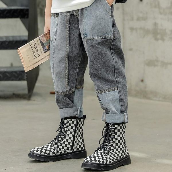 jeans boys spring autumn denim pants kids patchwork children casual elastic waist long trousers clothing 4 6 8 11 13y, Blue
jeans boys spring autumn denim pants kids patchwork children casual elastic waist long trousers clothing 4 6 8 11 13y, Blue