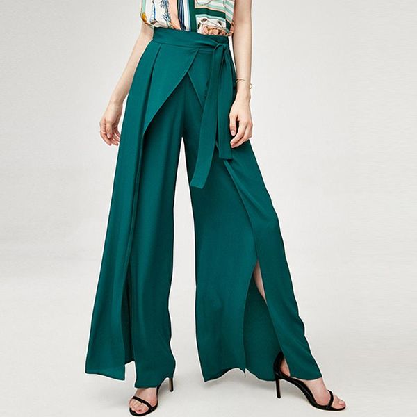 women's pants & capris 100% silk high waist solid color wide leg women street causal plus size bandage ankle length fashion, Black;white
women's pants & capris 100% silk high waist solid color wide leg women street causal plus size bandage ankle length fashion, Black;white