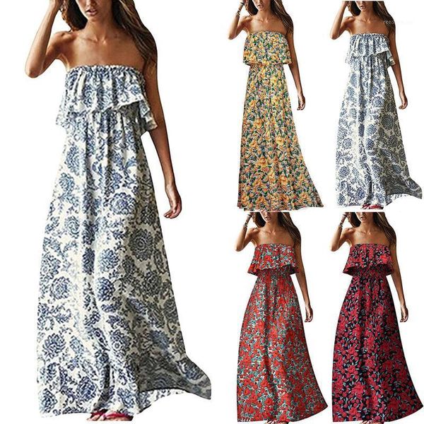 casual dresses women off shoulder tube dress ruffle strapless boho maxi long vestidos for femela beach holiday, Black;gray
casual dresses women off shoulder tube dress ruffle strapless boho maxi long vestidos for femela beach holiday, Black;gray