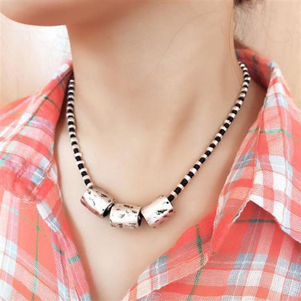 chains hand-woven chiang mai wealth rolling lucky necklace clavicle chain retro old ethnic style female, Silver
chains hand-woven chiang mai wealth rolling lucky necklace clavicle chain retro old ethnic style female, Silver