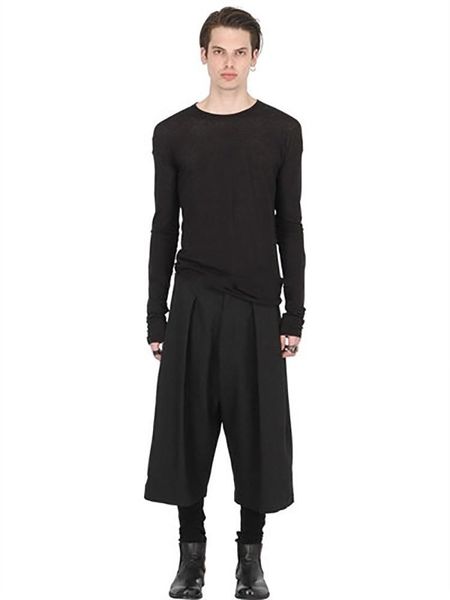 men's pants fashion korean men loose wide leg women hairdresser personality trend eight stage show trousers, Black
men's pants fashion korean men loose wide leg women hairdresser personality trend eight stage show trousers, Black