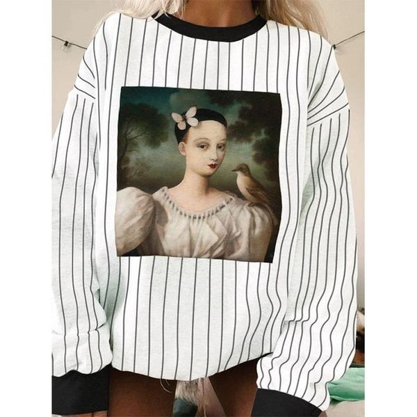 beauty face print oversized sweatshirt women streetwear o neck long sleeve casual girl spring fall french fashion plus size women's ho, Black
beauty face print oversized sweatshirt women streetwear o neck long sleeve casual girl spring fall french fashion plus size women's ho, Black