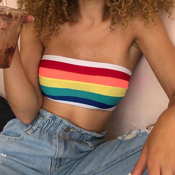 women's tanks & camis 2021 rainbow strapless vest boob tube party club tank sleeveless garment wrap bustier bra, White
women's tanks & camis 2021 rainbow strapless vest boob tube party club tank sleeveless garment wrap bustier bra, White