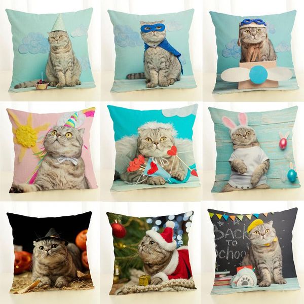 cute cat cushion cover pillow for sofa home chair animals throw decorative pillows 45*45cm cushion/decorative
cute cat cushion cover pillow for sofa home chair animals throw decorative pillows 45*45cm cushion/decorative