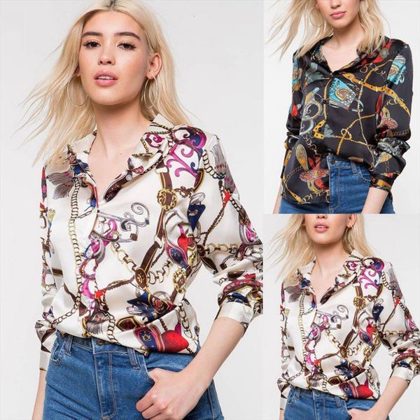casual long sleeve chains womens blouses print v neck tee fashion creative blusas femininas, White
casual long sleeve chains womens blouses print v neck tee fashion creative blusas femininas, White
