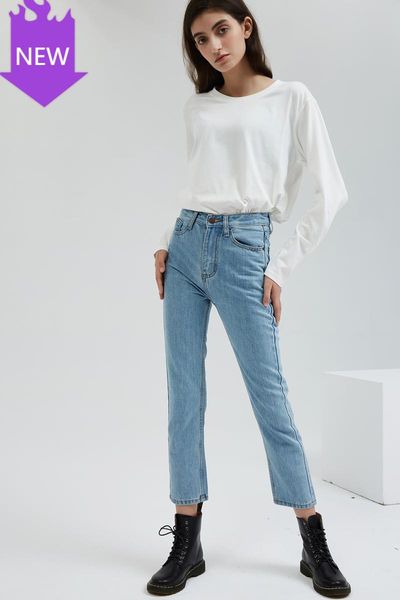 jeans trousers 2021 spring autumn ladies clothing solid casual women's denim pants high waist pockets classic & capris, Black;white
jeans trousers 2021 spring autumn ladies clothing solid casual women's denim pants high waist pockets classic & capris, Black;white