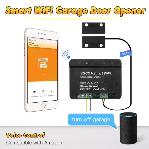 wifi switch swing sliding garage door opener controller with x-house app voice control smart receiver fingerprint access
wifi switch swing sliding garage door opener controller with x-house app voice control smart receiver fingerprint access