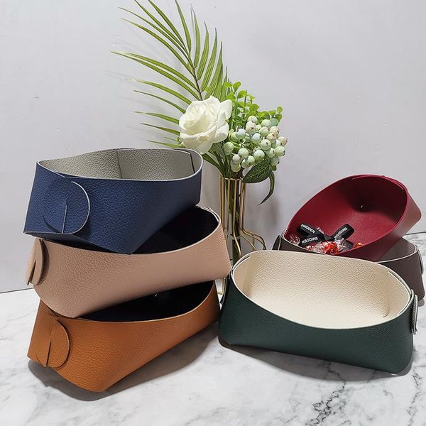storage boxes & bins folding deskorganizer pu jewelry tray makeup stationery holder box for keychain small items tp-
storage boxes & bins folding deskorganizer pu jewelry tray makeup stationery holder box for keychain small items tp-