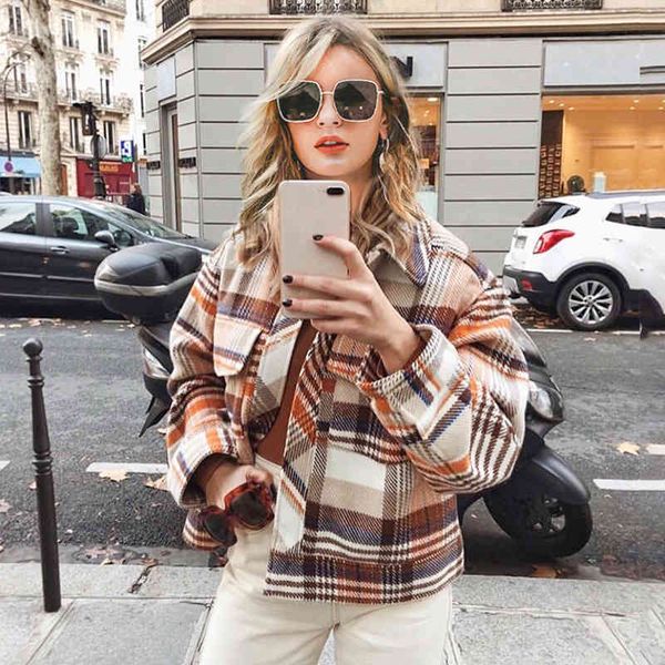 vintage casual plaid jackets coat autumn women long sleeve outwear female coat streetwear winter ladies coats 210413, Black
vintage casual plaid jackets coat autumn women long sleeve outwear female coat streetwear winter ladies coats 210413, Black