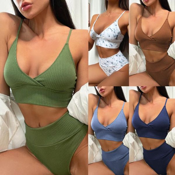 women's swimwear women split swimsuit padded push-up bikini green bandage high waist v neck sets swimmear beachwear 2021, White;black
women's swimwear women split swimsuit padded push-up bikini green bandage high waist v neck sets swimmear beachwear 2021, White;black