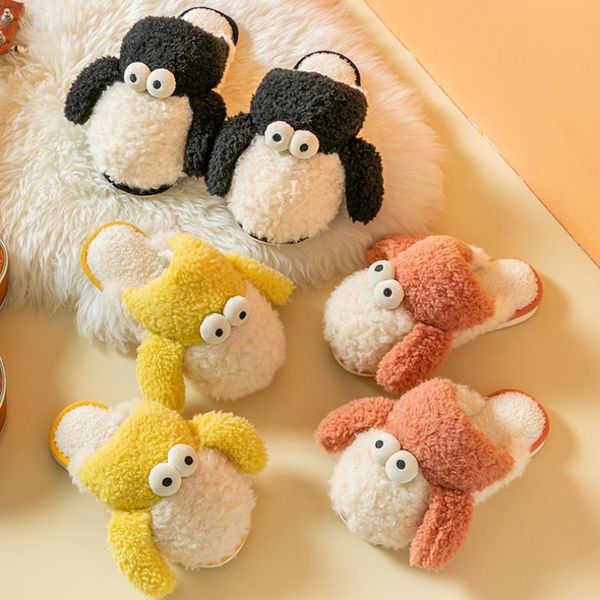 slippers winter woman cotton sheep home warm soft shoes men couple cute plus plush suitable indoor and outdoor, Black
slippers winter woman cotton sheep home warm soft shoes men couple cute plus plush suitable indoor and outdoor, Black