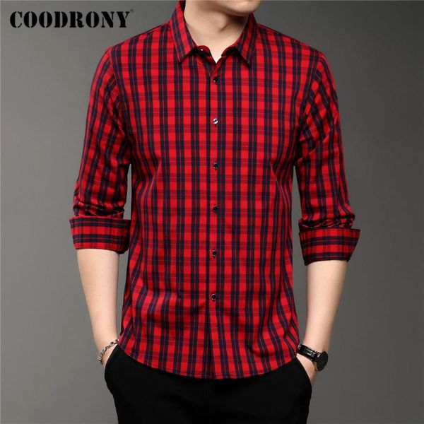 men's casual shirts streetwear fashion plaid long sleeve business shirt men coodrony brand spring autumn arrival plus size clothing c61, White;black
men's casual shirts streetwear fashion plaid long sleeve business shirt men coodrony brand spring autumn arrival plus size clothing c61, White;black