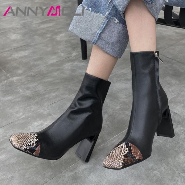 boots annymoli genuine leather high heel mid calf women shoes snake print square toe chunky heels zipper ladies black 40 52re
boots annymoli genuine leather high heel mid calf women shoes snake print square toe chunky heels zipper ladies black 40 52re
