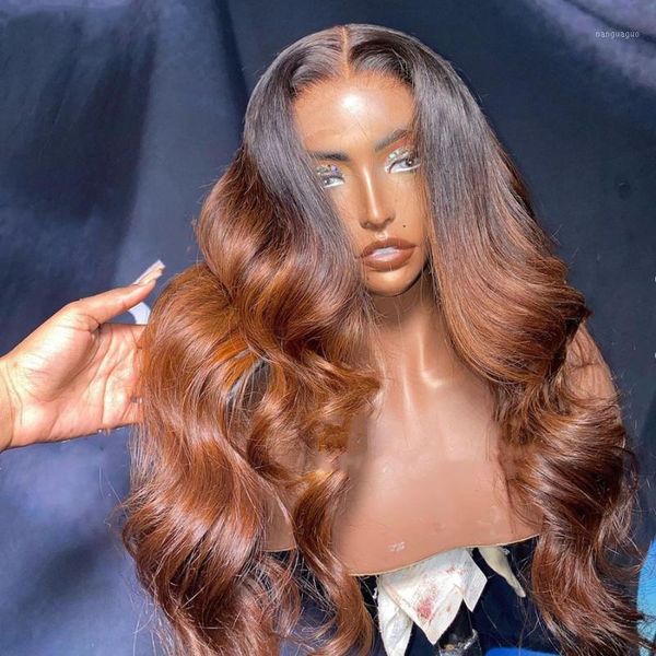 13x4 13x6 lace ombre brown remy human hair pre plucked long body wave brazilian wig for black women middle part wigs1, Black;brown
13x4 13x6 lace ombre brown remy human hair pre plucked long body wave brazilian wig for black women middle part wigs1, Black;brown