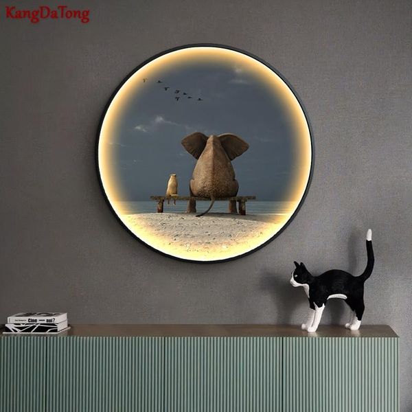 wall lamp elephant entry porch decorative painting led luminous nordic living room bedroom warm lights
wall lamp elephant entry porch decorative painting led luminous nordic living room bedroom warm lights