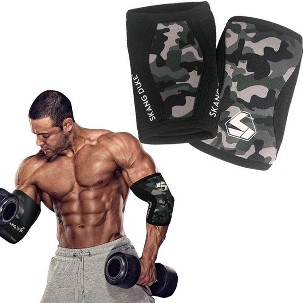 1pair 7mm compression elbow pads brace support arm sleeves protector gym fitness sports weightlifting tennis work for arthritis & knee, Black;gray
1pair 7mm compression elbow pads brace support arm sleeves protector gym fitness sports weightlifting tennis work for arthritis & knee, Black;gray