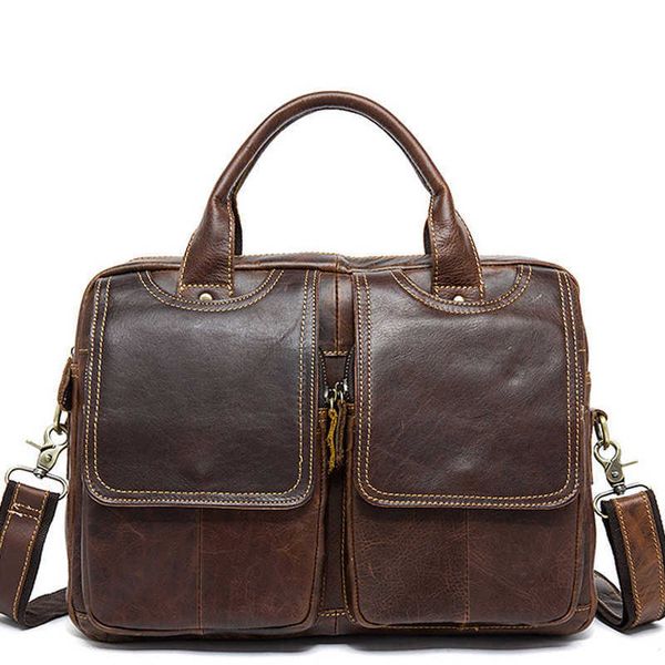 2022 genuine leather men bag briefcase fashion man business crazy horse skin lapbag large capacity designer 211011
2022 genuine leather men bag briefcase fashion man business crazy horse skin lapbag large capacity designer 211011