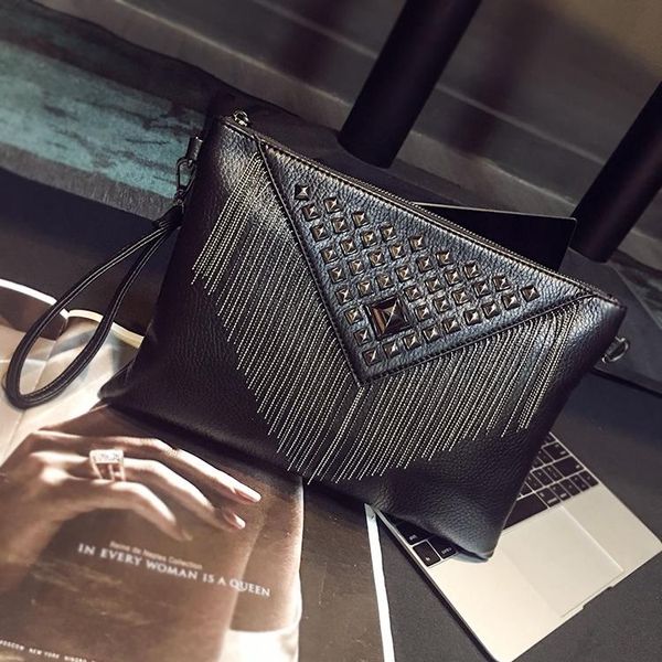 evening bags women's handbag tassel clutch lady's shoulder bag rivets leisure wrist
evening bags women's handbag tassel clutch lady's shoulder bag rivets leisure wrist