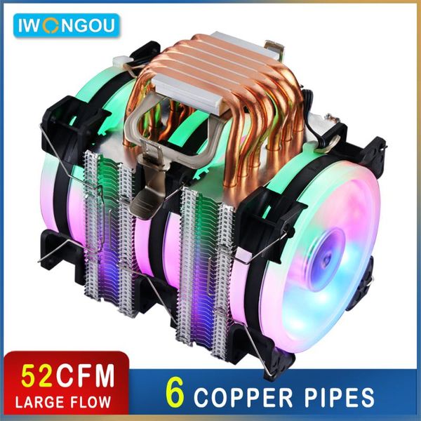 fans & coolings iwongou rgb cpu cooling fan for intel amd 6 heat pipes heatsink hurricane cooler processor
fans & coolings iwongou rgb cpu cooling fan for intel amd 6 heat pipes heatsink hurricane cooler processor