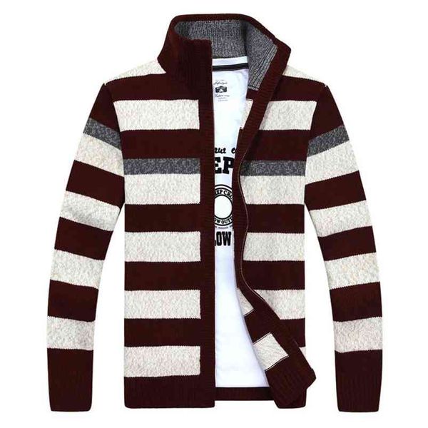 mantlconx sweater men autumn winter sweatercoats male thick warm sweater mens striped sweater casual zipper knitwear man 210818, White;black
mantlconx sweater men autumn winter sweatercoats male thick warm sweater mens striped sweater casual zipper knitwear man 210818, White;black