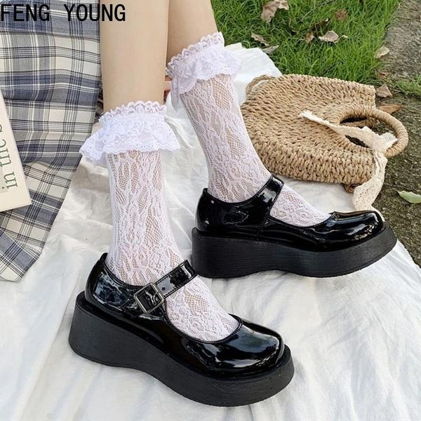 dress shoes japanese literary retro lolita women pumps mary janes round toe student girl platform t-strap buckle bullock, Black
dress shoes japanese literary retro lolita women pumps mary janes round toe student girl platform t-strap buckle bullock, Black
