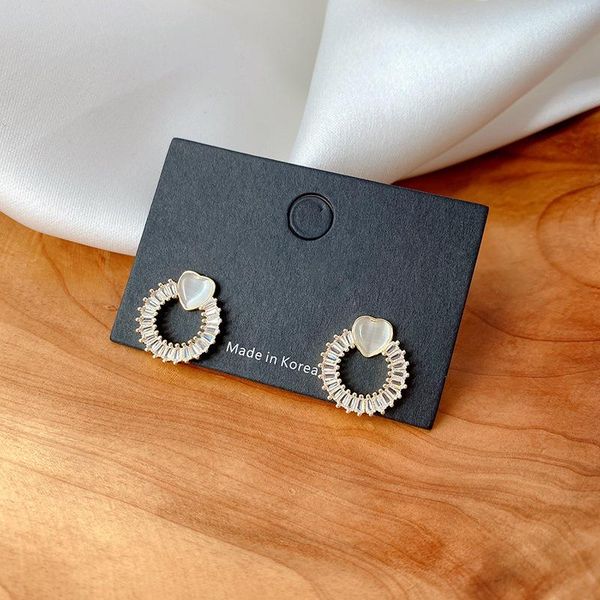 stud opal love heart earrings women's 2021 creative design sense earrings for women, Golden;silver
stud opal love heart earrings women's 2021 creative design sense earrings for women, Golden;silver